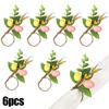 Easter Bunny Eggs Napkin Ring Spring Home Decoration Artificial Plants Napkin Holder Buckles 2026 Happy Easter Party Supplies