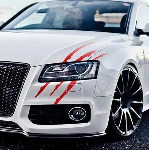 1/2PCS Auto Car Sticker Reflective Monster Claw Scratch Stripe Marks Headlight Decal Car Stickers Car Accessories Car-styling