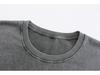 [230g Washed Oversized Distressed Drop Shoulder T-shirt] Cross-Border Trendy European & American Print.