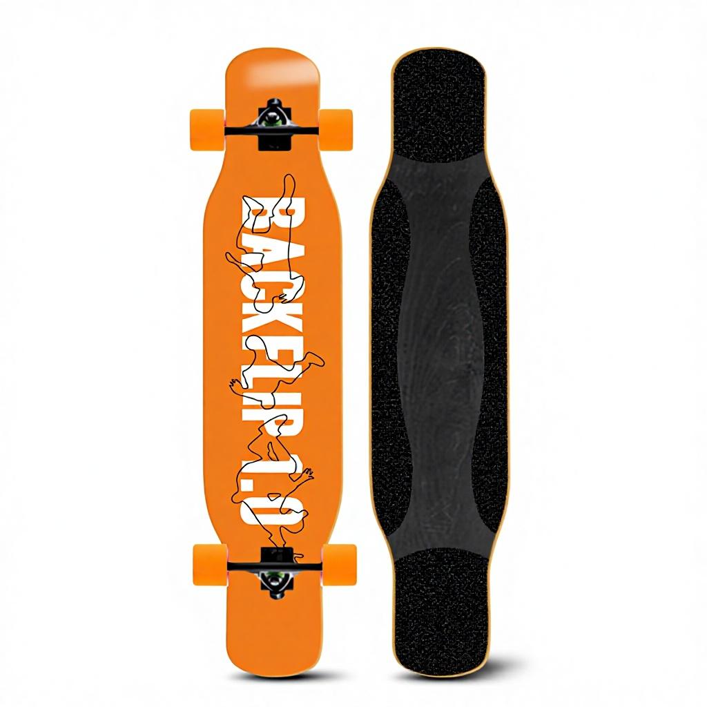 46IN Big Longboard Skateboard Boys Girls Beginners Adults Four-Wheel Street-Style Professional Double Rocker Maple Wood Dyed