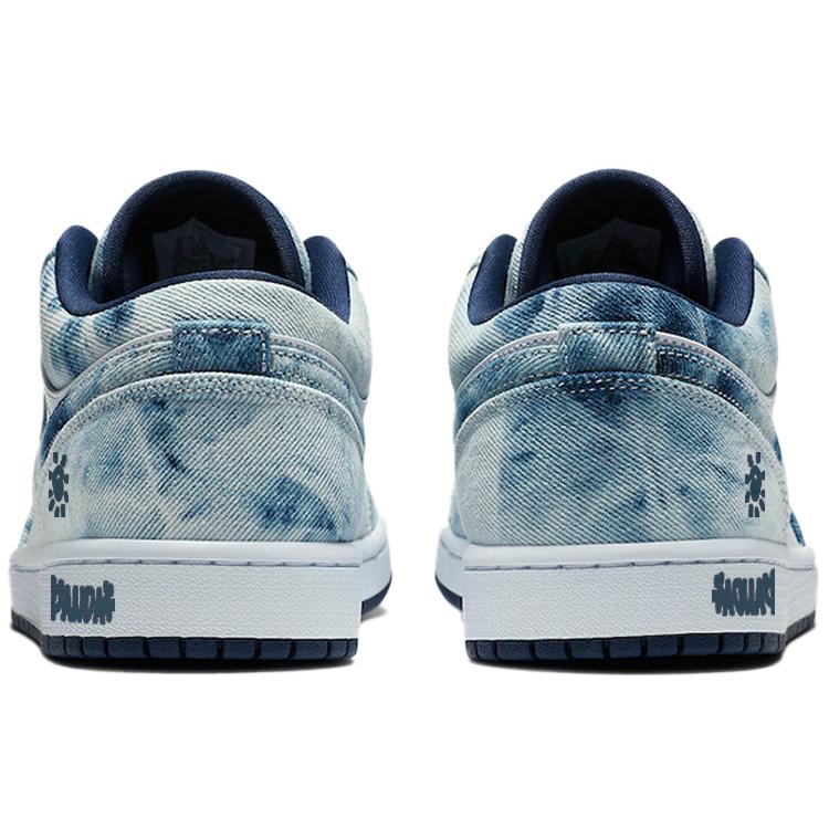 Jordan Air Jordan 1 Vintage Basketball Shoes Men's Low top Blue/White CZ8455-100(Team56-)