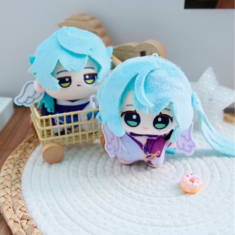 10cm Sunday Robin Plushie Toys Honkai Star Rail Sunday Plush Doll Keychain Decorative Pendant Collection Birthday Gift Companion