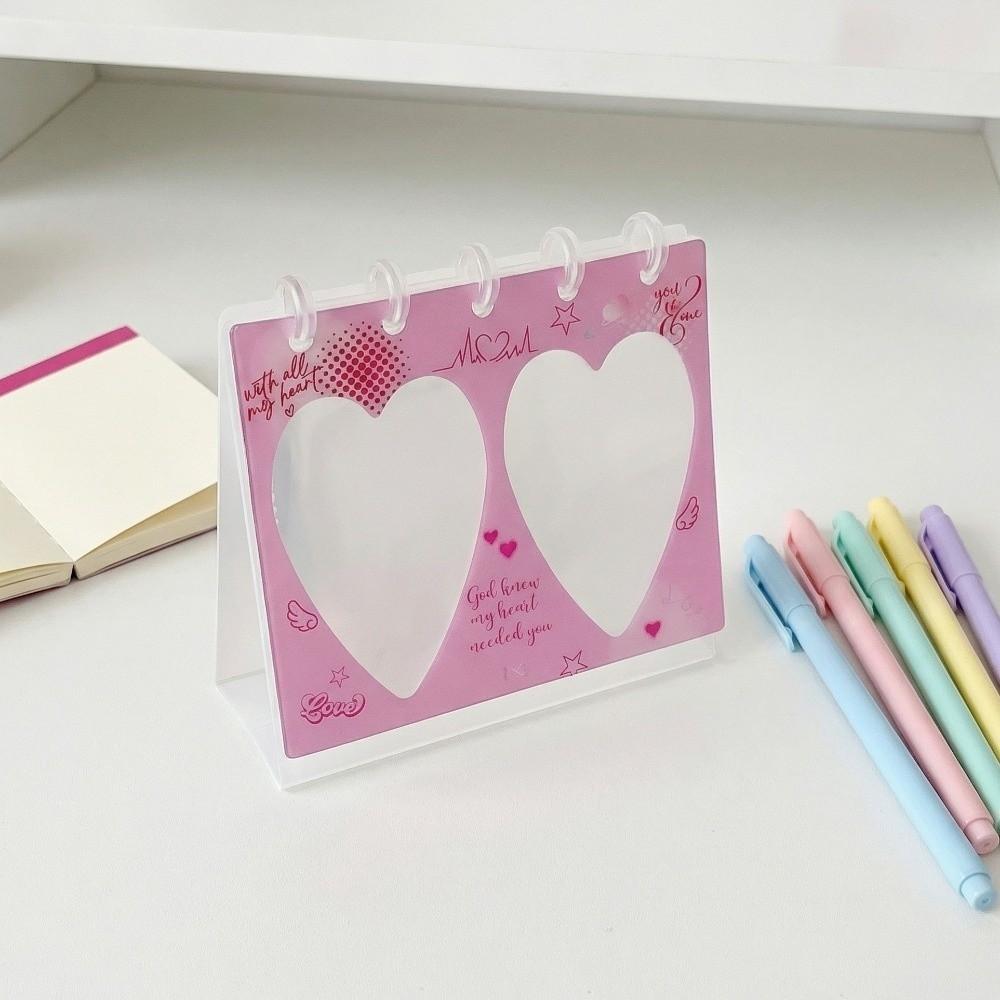 Transparent Flip Up Photocard Holder Cat Dog Photo Album Durable Card Display Rack  Birthday Gift