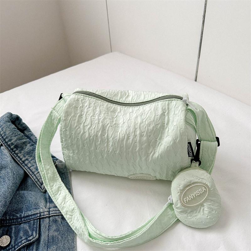 Chic Fashionable Canvas Shoulder Bag Spacious Trendy Square Crossbody For Everyday Style
