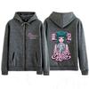 Anime The Apothecary Diaries Print Zip Up Hoodie Men Women Fashion Sweatshirts Loose Casual Oversized High Quality Zipper Jacket