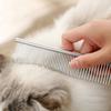 Stainless Steel Dog Comb Long Thick Hair Fur Removal Brush 19cm Pets Dog Cat Grooming Dematting Combs for Shaggy Dogs