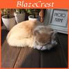 Animal Plush Cat Model With Faux Fur For Home Decor And Photography Props