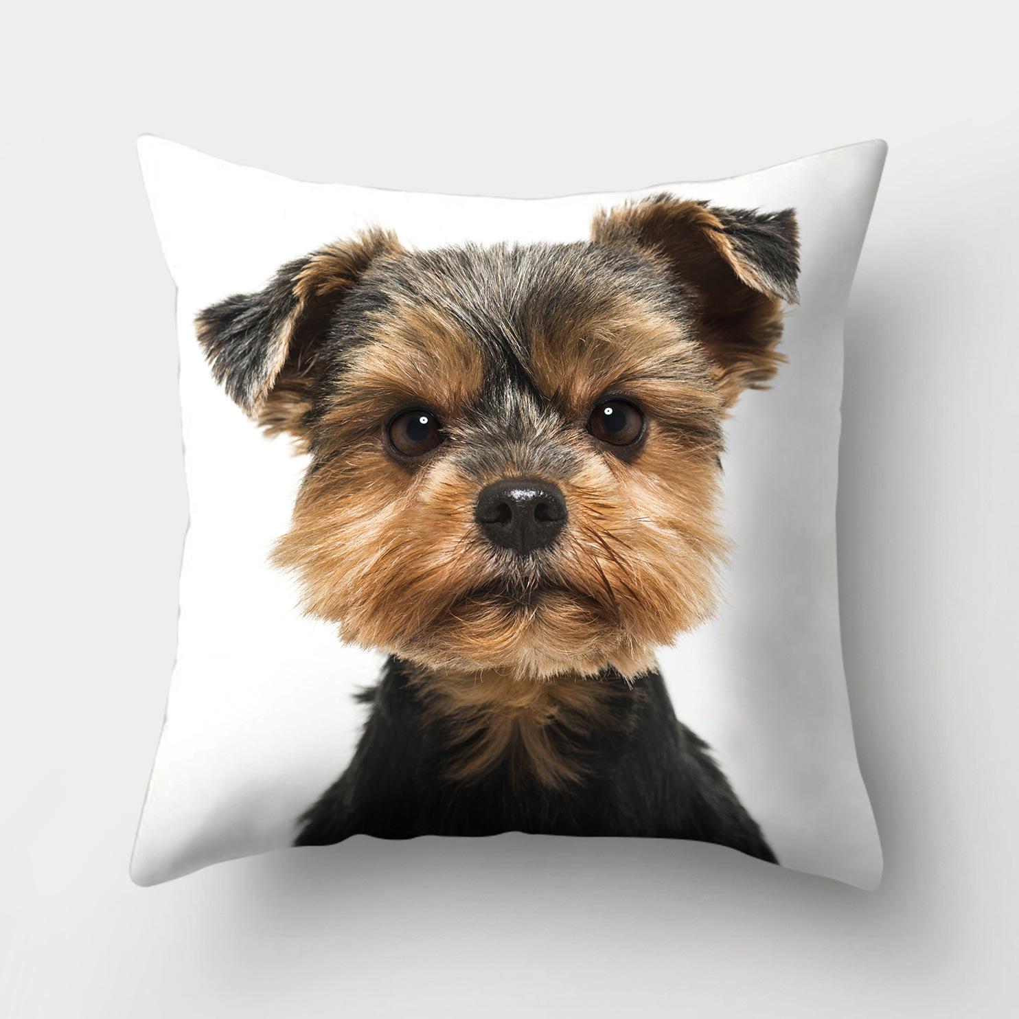 

1 шт., чехол для подушки с рисунком собаки, домашний декор, автомобиль, офисные принадлежности, уличная подушка 45x45cm