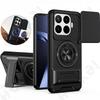 Hülle Für Xiaomi 17T 15T Pro Redmi Note 15 Plus 17 Ultra 4G 5G 2026 Kartenhalter Schiebbarer Kamera-Ringständer Rüstungs-Ständer Cover