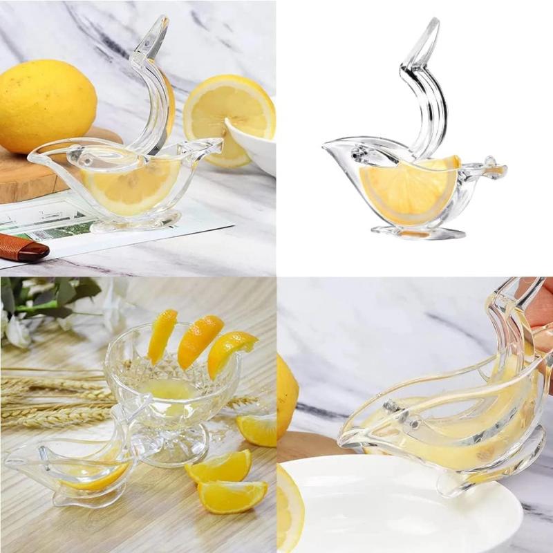 3/2/1PC Bucătărie Home Slip Tool Presă stoarce fructe Mini manual storcator în formă de pasăre transparent portabil portocale lămâie storcator manual