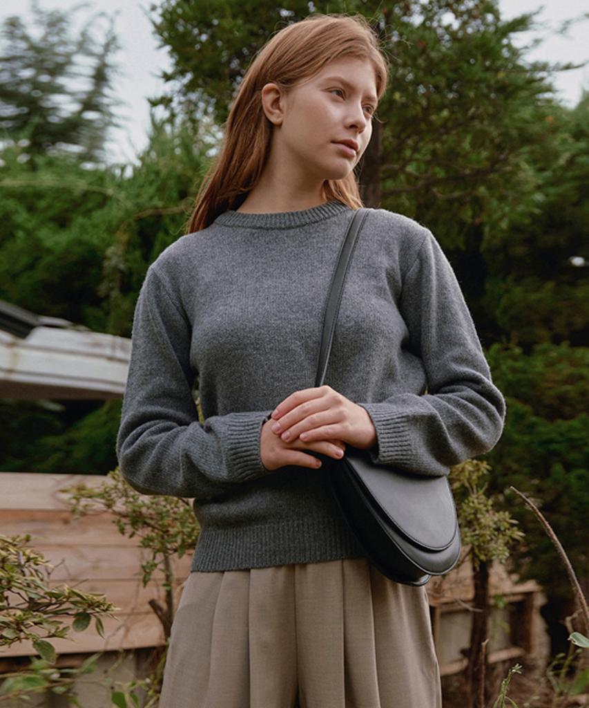 ADAUL Basic Round Knit - Gray
