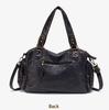 Women's Y2K Washed Distressed Large Motorcycle Shoulder/Crossbody Handbag