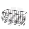 1 Pcs Wrought Iron Kitchen Seasoning Storage Basket Storage Basket Bathroom Rectangular Storage Box Wall Hanging Rack Storage