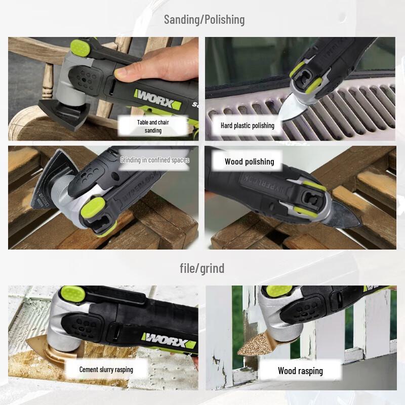 WORX 20V Cordless Oscillating Multi-Tool WE696 CN plug (adapter included)