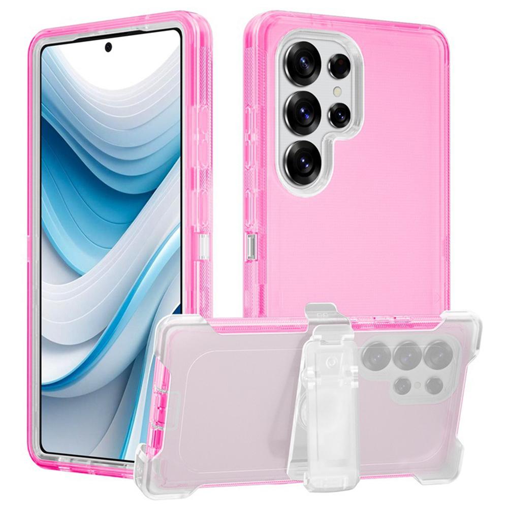 

For Samsung Galaxy S25 Ultra Phone Case with Kickstand TPU + PC Double Protection Anti Drop Cover D