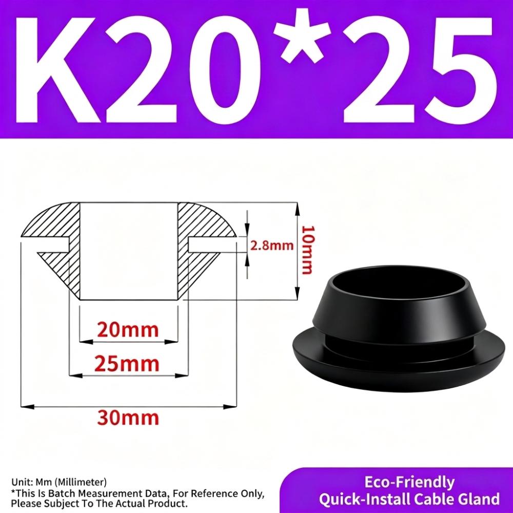 10PCS Flame Retardant Sealing Cap Seal Ring Electric Box Gasket Cable Hole Cover  Electric Box
