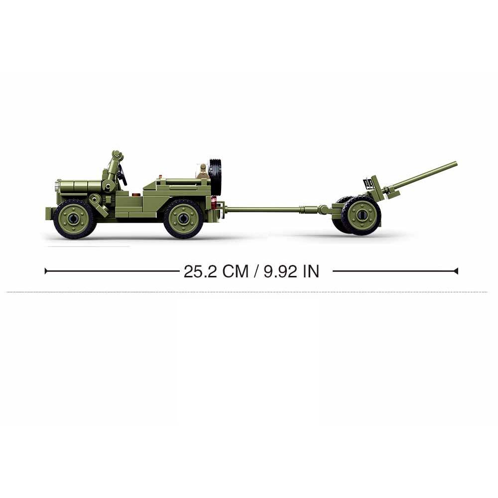 143PCS Army Car Model Building Block Toys Kids Bricks Military Construction Boys Gift