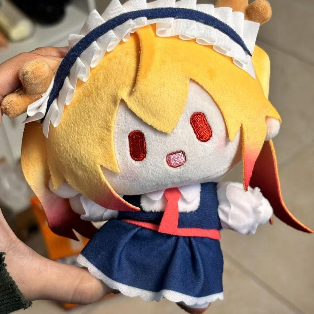 Miss Kobayashi'S Dragon Maid 10cm Plush Dolls Kobayashi Tohru Kanna Plush Pendant Keychain Collectible Backpack Decor Xmas Gifts
