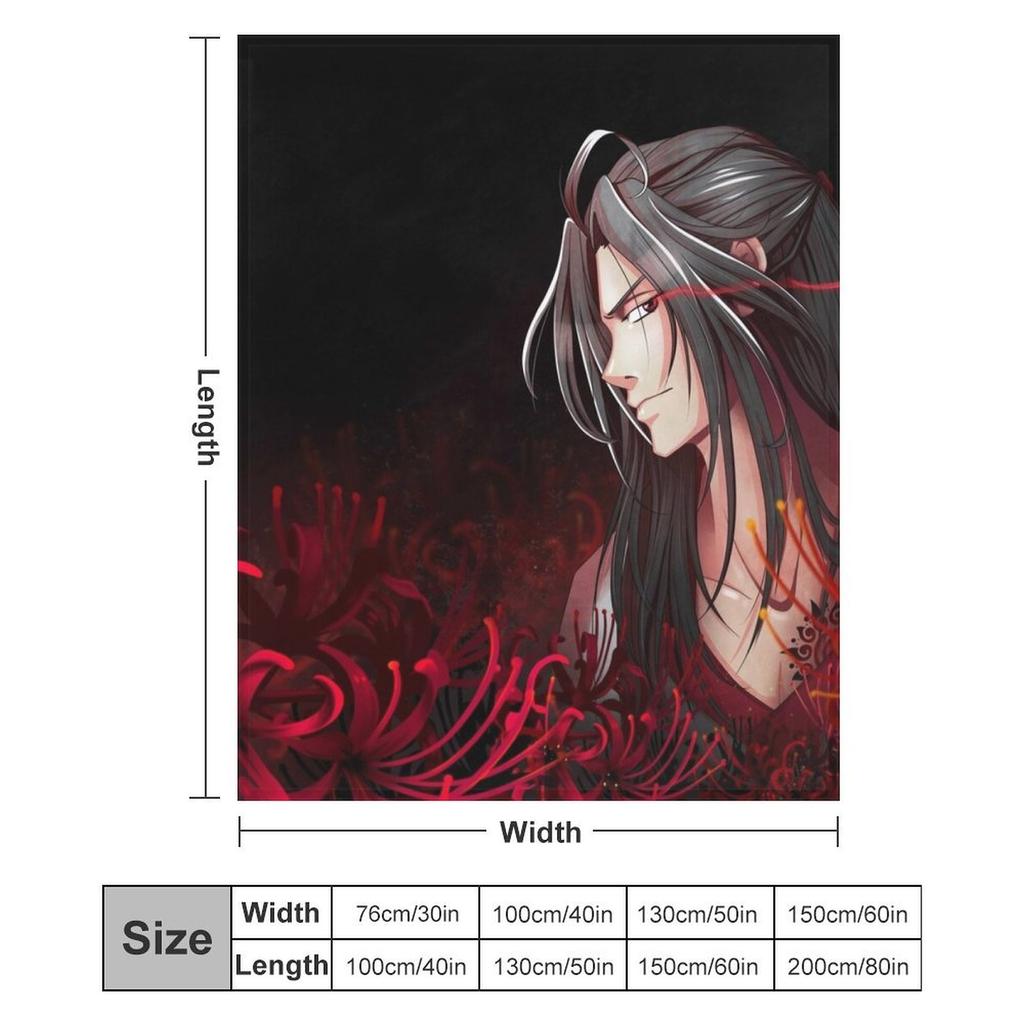 Wei Ying a Yiling Laozu / Mo dao Zu Shi MDZS Throw Blanket No Pilling Soft Warm Blanket for Bed