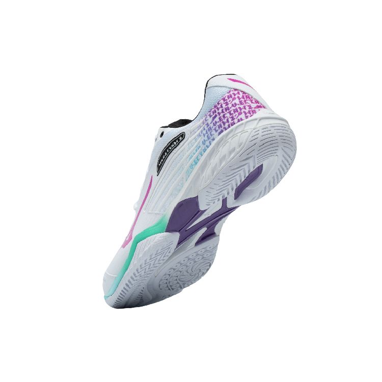 Mizuno Wave Claw 2 Lightweight Shock Absorbing Non-Slip Breathable Low-Top Badminton Shoes Unisex sneaker White Purple 71GA211030