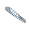 4℃ Size 10 with Melee Diamonds K10 Ring K10 White Gold Silver Women Used
