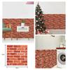 12pcs Wall Sticker 3D Brick Self-Adhesive PVC Wallpaper for Bedroom Waterproof Toilet Stickers DIY Home Wall Decor
