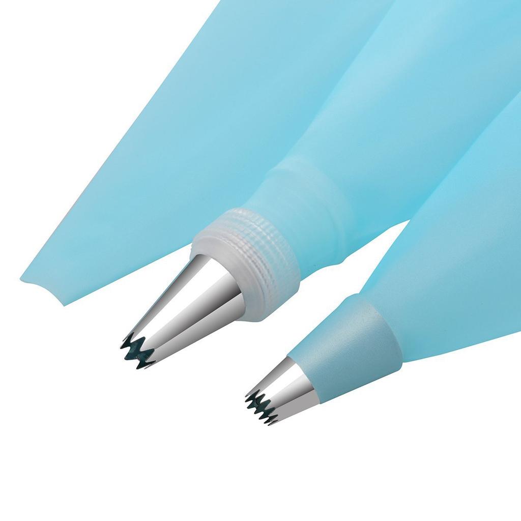 1 Set Household Cake Decoration TPU Piping Bag Converter Baking Tool Stainless Steel Piping Nozzle Set Cake Making Tools