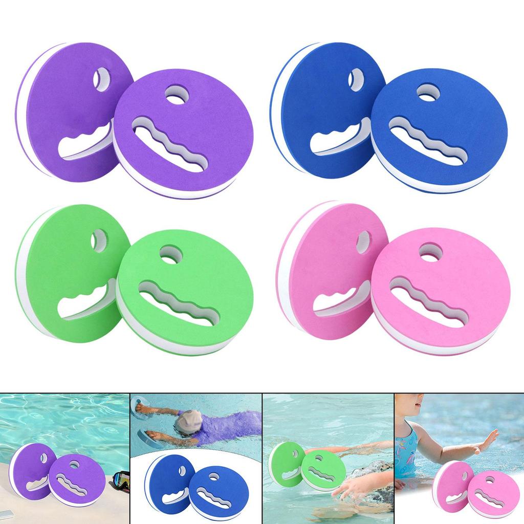 2x Wassergymnastik-Scheiben 16 cm Ø Handlich Tragbar Zubehör Leichtes Aerobic-Gerät für Erwachsene Männer Frauen Pool Anfänger