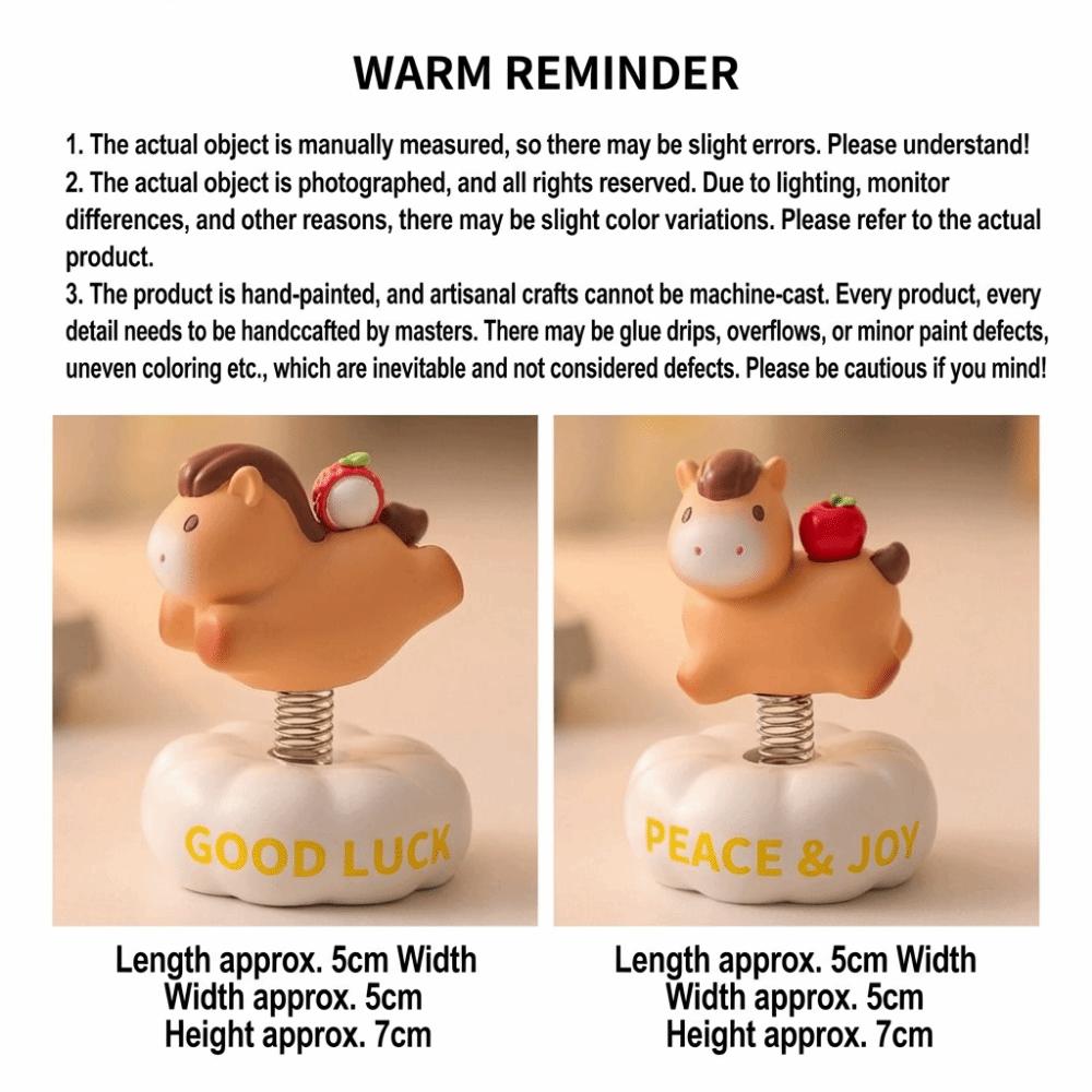 Chinese Style Chinese New Year Decoration Multicolor Zodiac Horse Ornaments  Office Desk Ornament