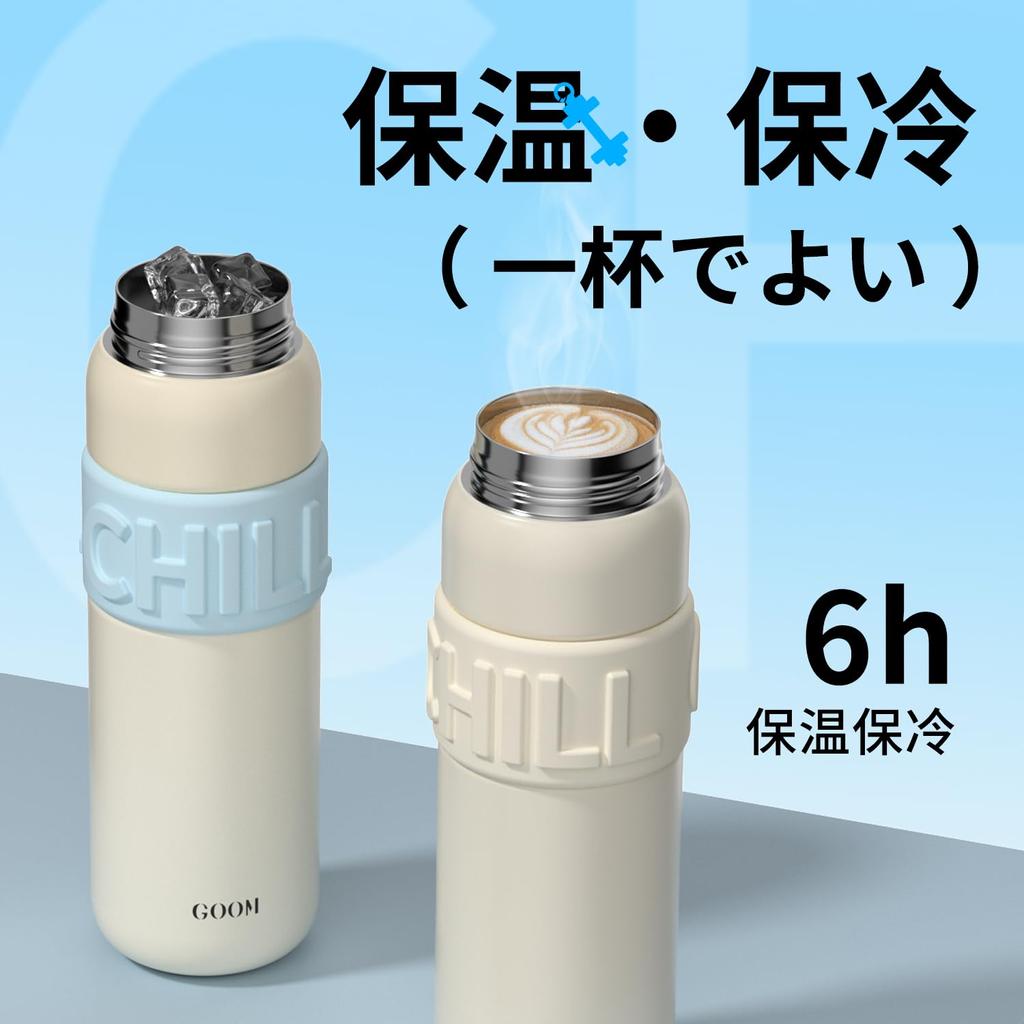 GERM Water Bottle 680ml Cold Insulated Bottle 31603 Stainless Steel Bottle with Straw Large Capacity Vacuum Insulated Strap Included Seamless Thermos