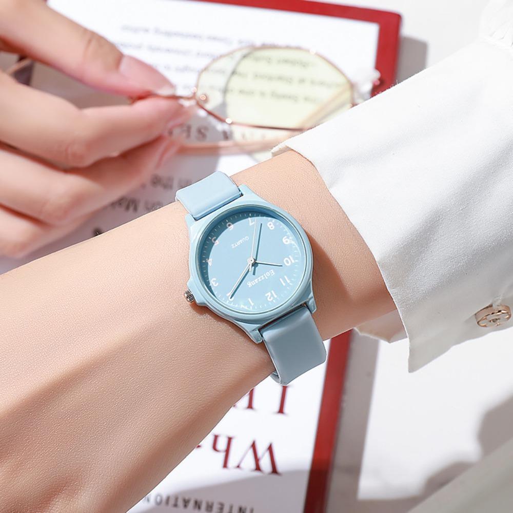 

Casual Student Wristwatch Multi-color Quartz Clock Creative Kids Quartz Watch For Men and Women синій