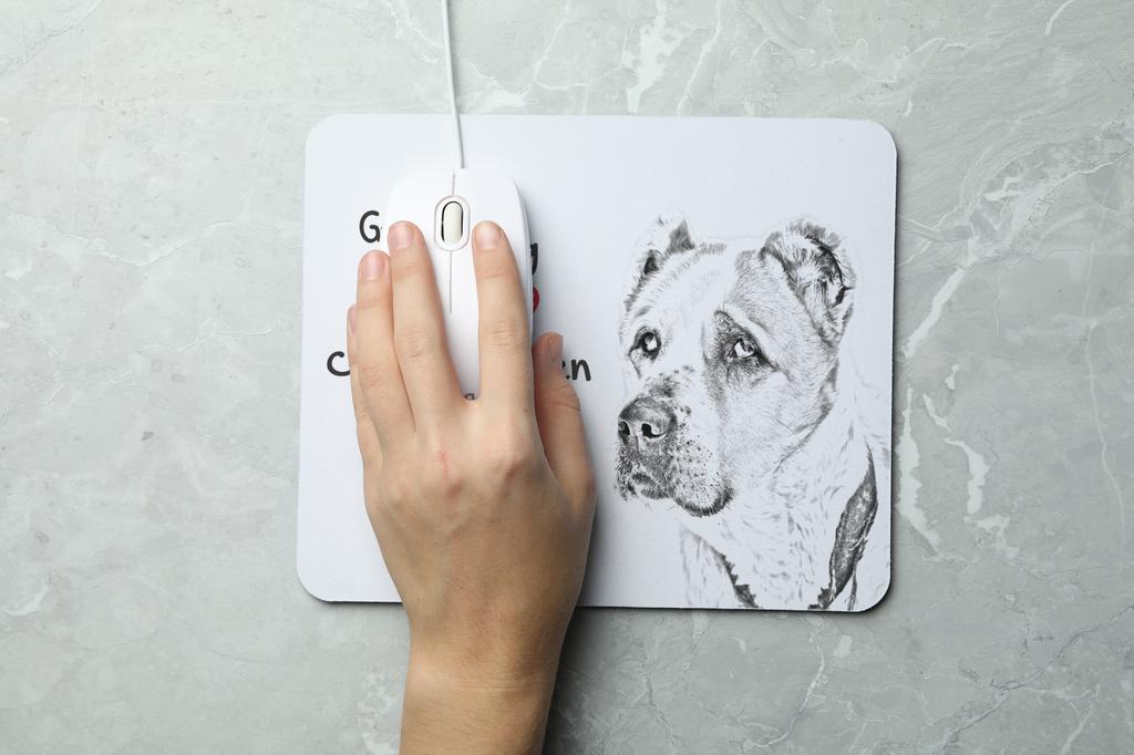 Central Asian Shepherd Dog – Mouse pad with print, personalized dog-themed mouse pad | Art-Dog