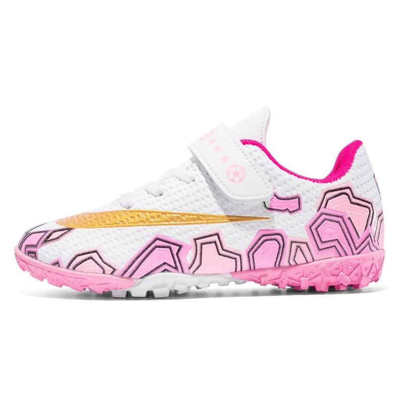 Football shoes Children's buckle broken nails Artificial turf Youth kindergarten Velcro training shoes