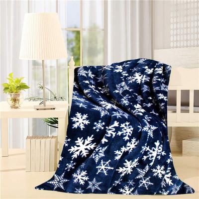 Manta navideña con estampado de copos de nieve, suave y acogedora, de felpa gruesa, que mantiene el calor, ahorra espacio, manta para sofá cama con estampado de alce para el hogar
