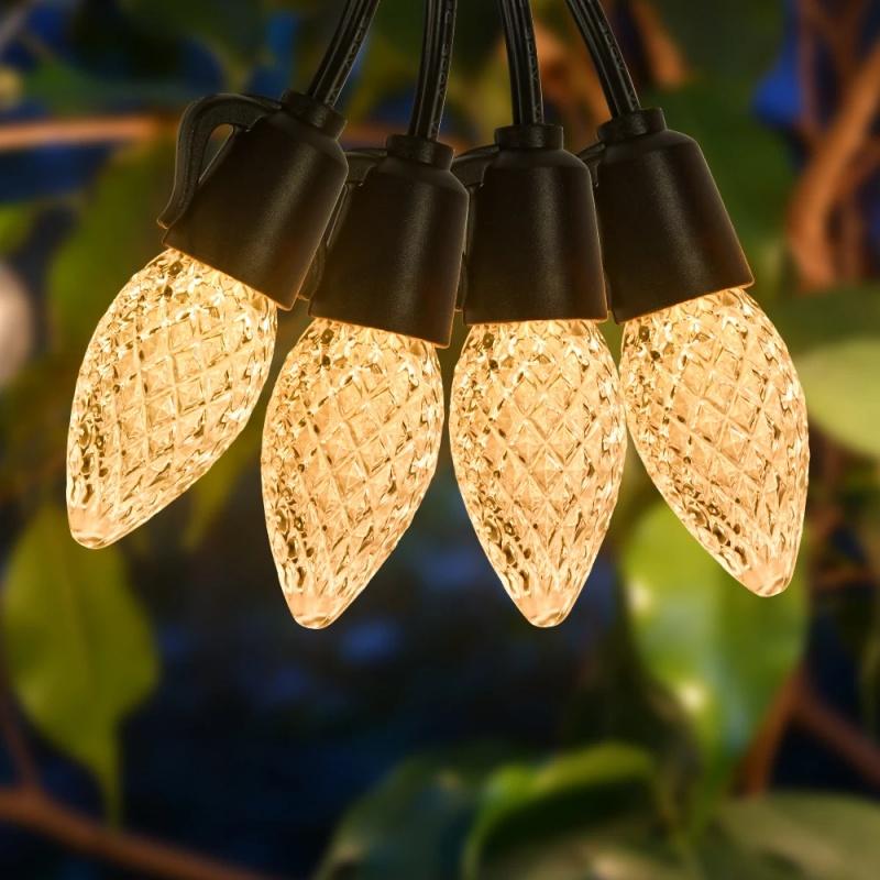 Warm White Light String Strawberry String Lights Suitable for Christmas Celebration Birthday Party Bar Cafe Decorative Light