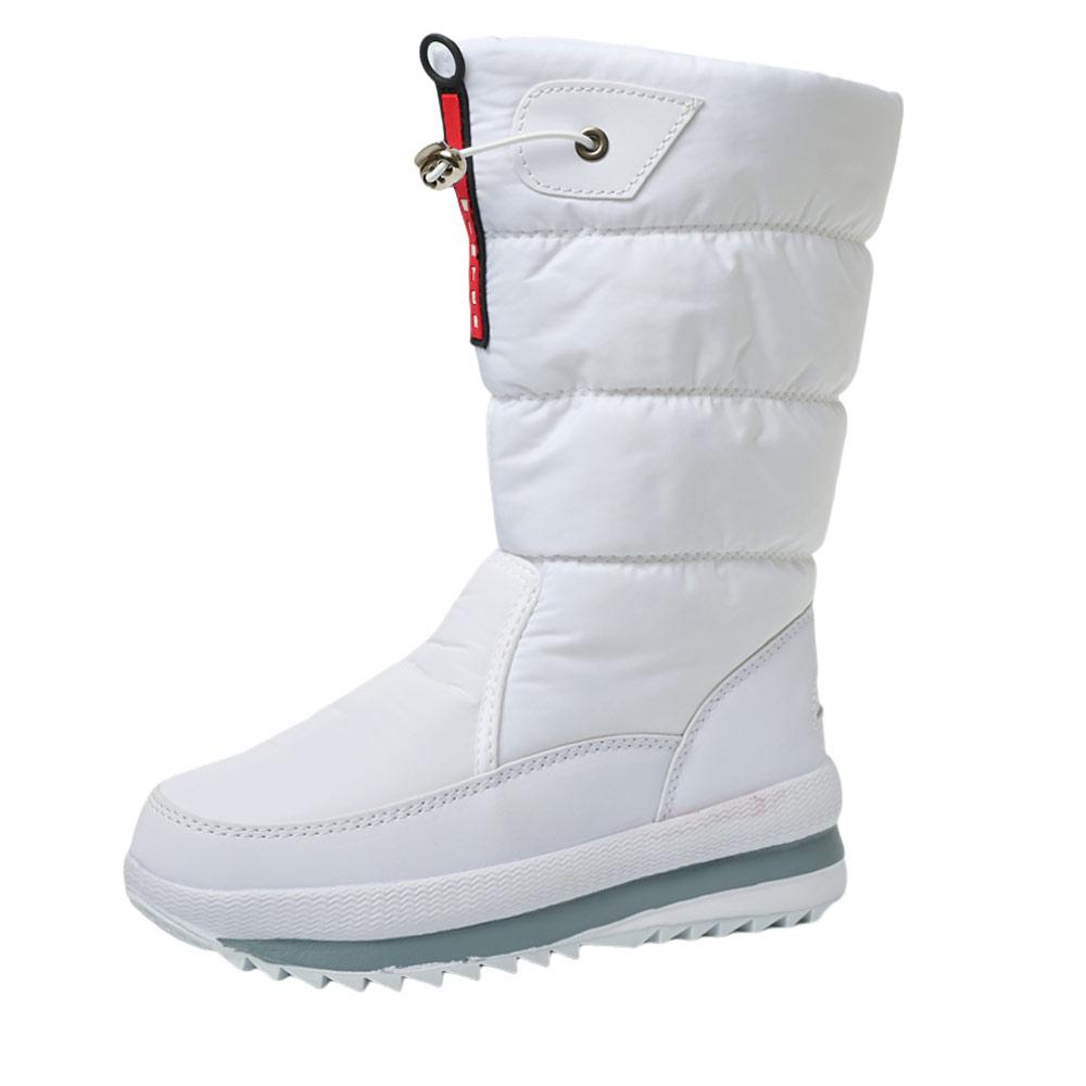 Fashion Zip Snow Boots Women Mid-Calf Winter Shoes For Men  Casual Watarproof Platform Heels Botas