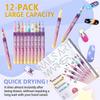 Quick-Dry Nail Art Graffiti Pen - Acrylic Marker for Flowers & Candy Colors, No Baking Lamp Needed.