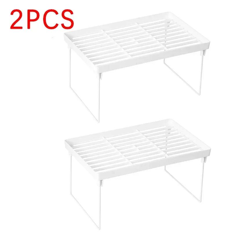 1/2pcs Folding Shelf Storage Rack Kitchen Bathroom Folding Cabinet Storage Rack Kitchen Novelty Accessories Item Organizer