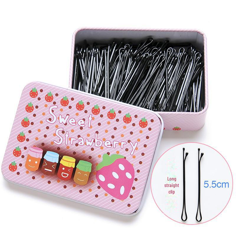 Einzelne schwarze Haarnadel für Pony und Hochsteckfrisuren