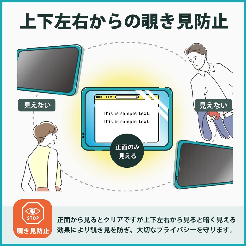 Kayo&Karin Privacy Screen Protector for Lenovo Idea Tab Pro, 360° Screen Protection, Blue Light Blocking, Anti-Reflection, Made In Japan