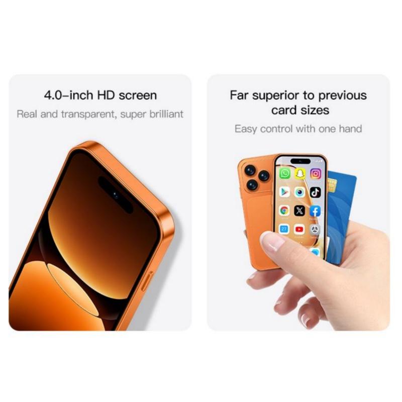 A18 Pro 4G Smartphone 4.0inches MTK Quad Core 2GB RAM 16GB ROM Dual SIM 2MP Camera 2000mAh Android 12 LTE Torch Type-C Cellphone