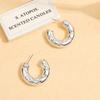 European and American Acrylic Gold-plated Stud Earrings Jewelry Personalized Fashion High Sense Gold Creative Circle Set
