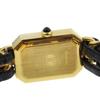 Chanel Premiere S Watches H0001 blackDial Plated Gold/leather Quartz Analog Display Women Used