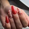 24 Stück Mittellange Acryl-Press-On-Nägel French Tip Falschnägel Set Abnehmbare Künstliche Nagelspitzen für Damen