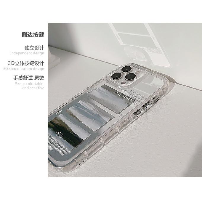 ins oil painting cloud sea case suitable for 16Pro Max Apple 17 iPhone, artistic style 13 mirror 11 premium