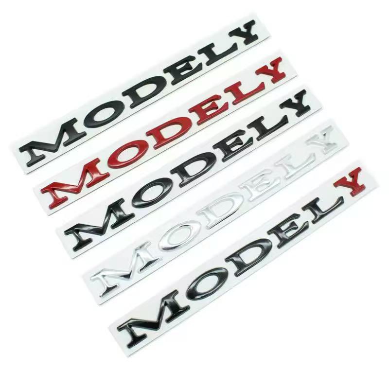 Tesla Model Y & 3 Front/Rear Trunk English Letter Logos Sticker