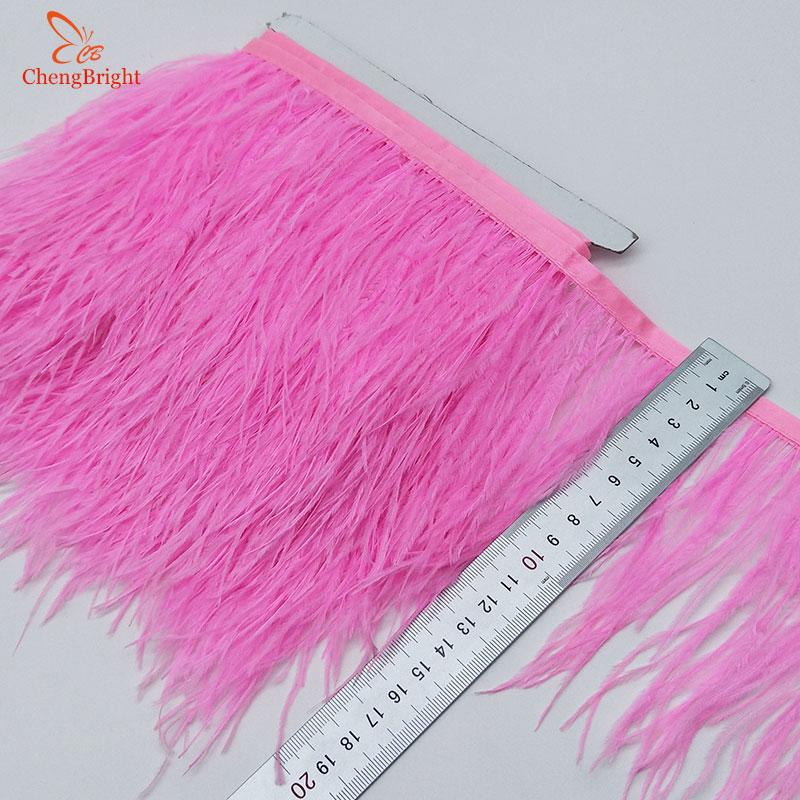 FeatherChengBright High Quality 10Yards Mint Green Ostrich Feather Ribbon Ostrich Feathers Trim Fringe Clothing Decoration