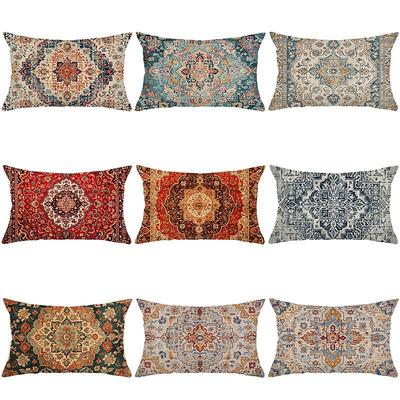 The Waist Pillowcase Creates a Festive Atmosphere and Decorates the Living Room Sofa with Polyester Printed Cushions