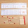 Match Puzzle Game Drevená hračka DIY Matematická geometria Stolná hra Myslenie Matching Logic Training Detské vzdelávacie hračky