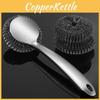 Stainless Steel Dish Scrubber Set With Handles For Deep Cleaning Kitchen Utensils
